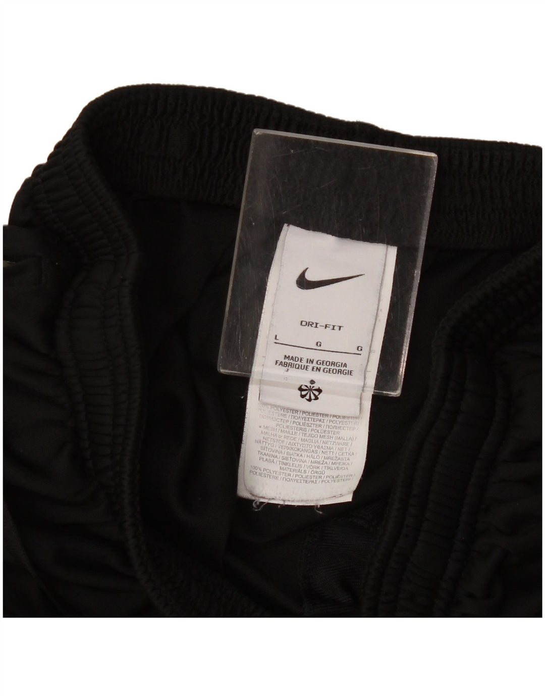 Ανδρικό παντελόνι αθλητικής φόρμας Nike Dri Fit μεγάλο μαύρο πολυεστέρα
