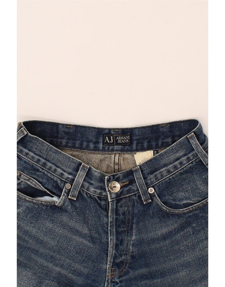 ARMANI JEANS Womens Denim Shorts W29 Medium Blue Cotton Vintage Armani Jeans and Second-Hand Armani Jeans from Messina Hembry 