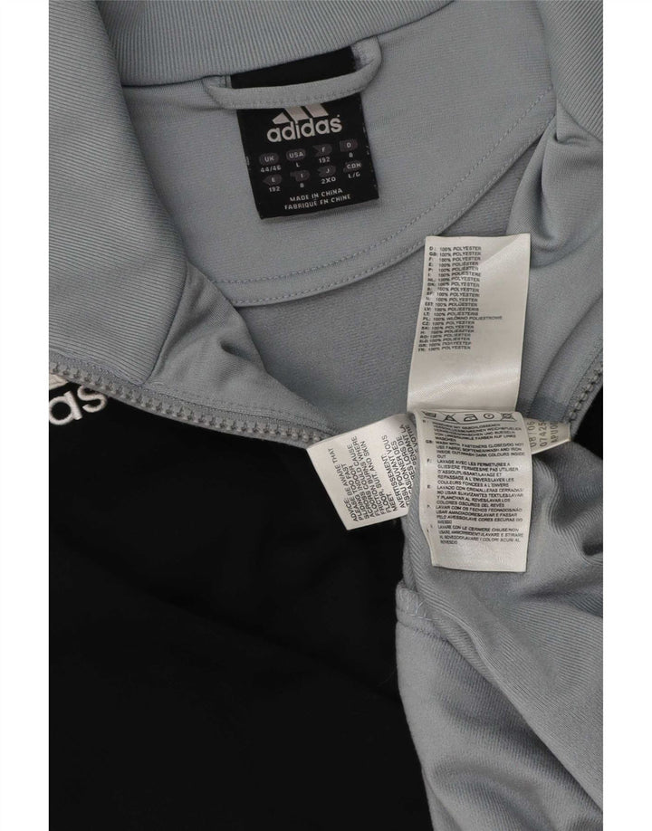 Ανδρική φόρμα Adidas Top Jacket IT 44/46 Large Grey Colourblock Polyester