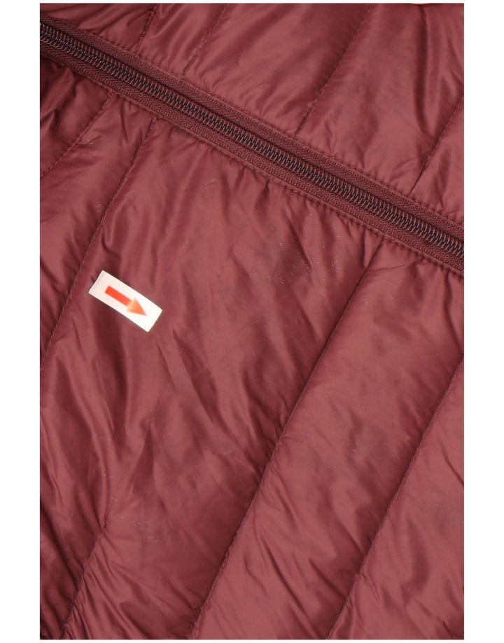 Schott Ανδρικό μπουφάν με κουκούλα UK 40 Large Burgundy Nylon