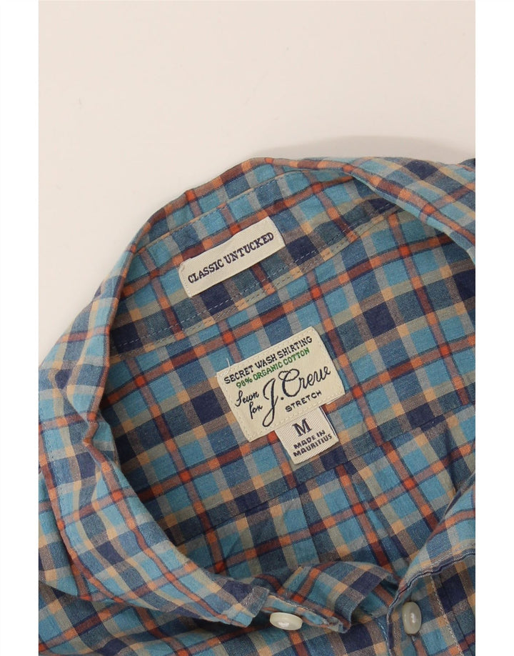 J. CREW Mens Classic Shirt Medium Blue Check Cotton Vintage J. Crew and Second-Hand J. Crew from Messina Hembry 
