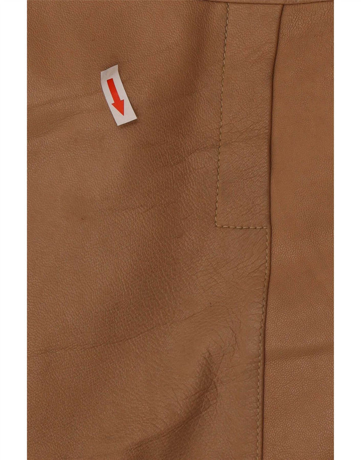 Vintage Ανδρικό Δερμάτινο Μπουφάν Small Brown