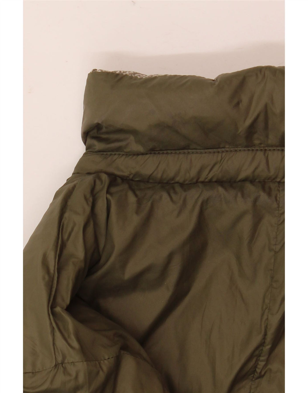 Γυναικείο μπουφάν Benetton με αναστρέψιμο padded UK 16 Large Green Polyamide