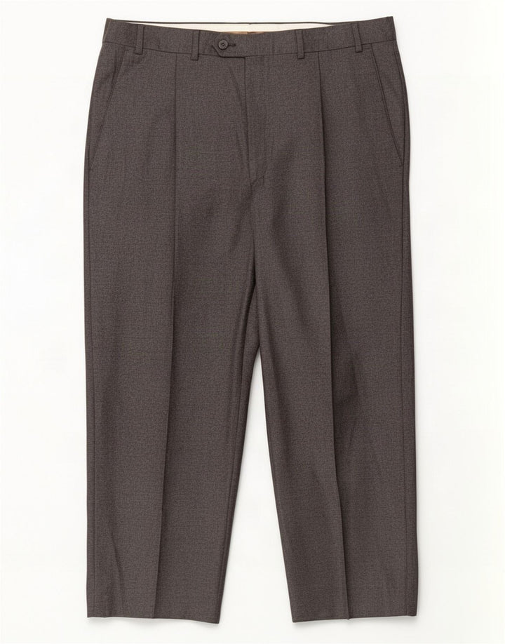 Marks & Spencer Ανδρικό κοστούμι Crop Παντελόνι W36 L24 Γκρι μαλλί