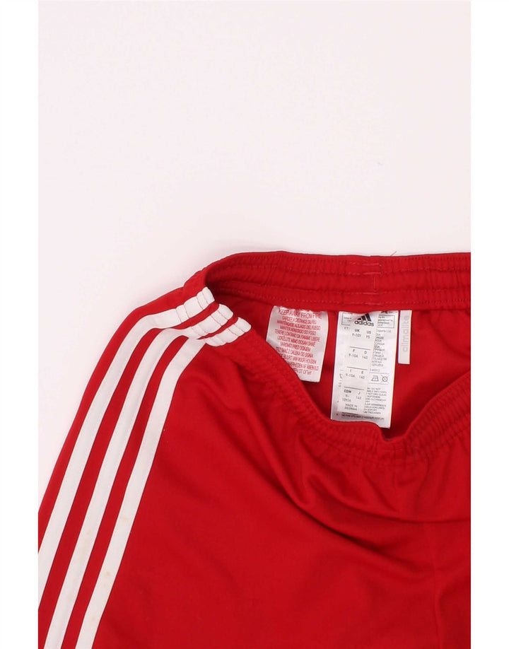 Αθλητικό σορτς Adidas Boys Climalite 9-10 ετών κόκκινο πολυεστέρα