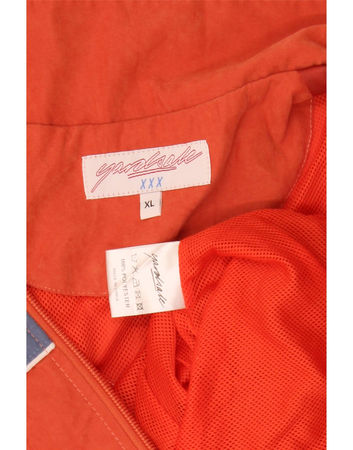 Yardsale Ανδρική φόρμα γυμναστικής με γραφικά Top Jacket XL Orange Colourblock Polyester