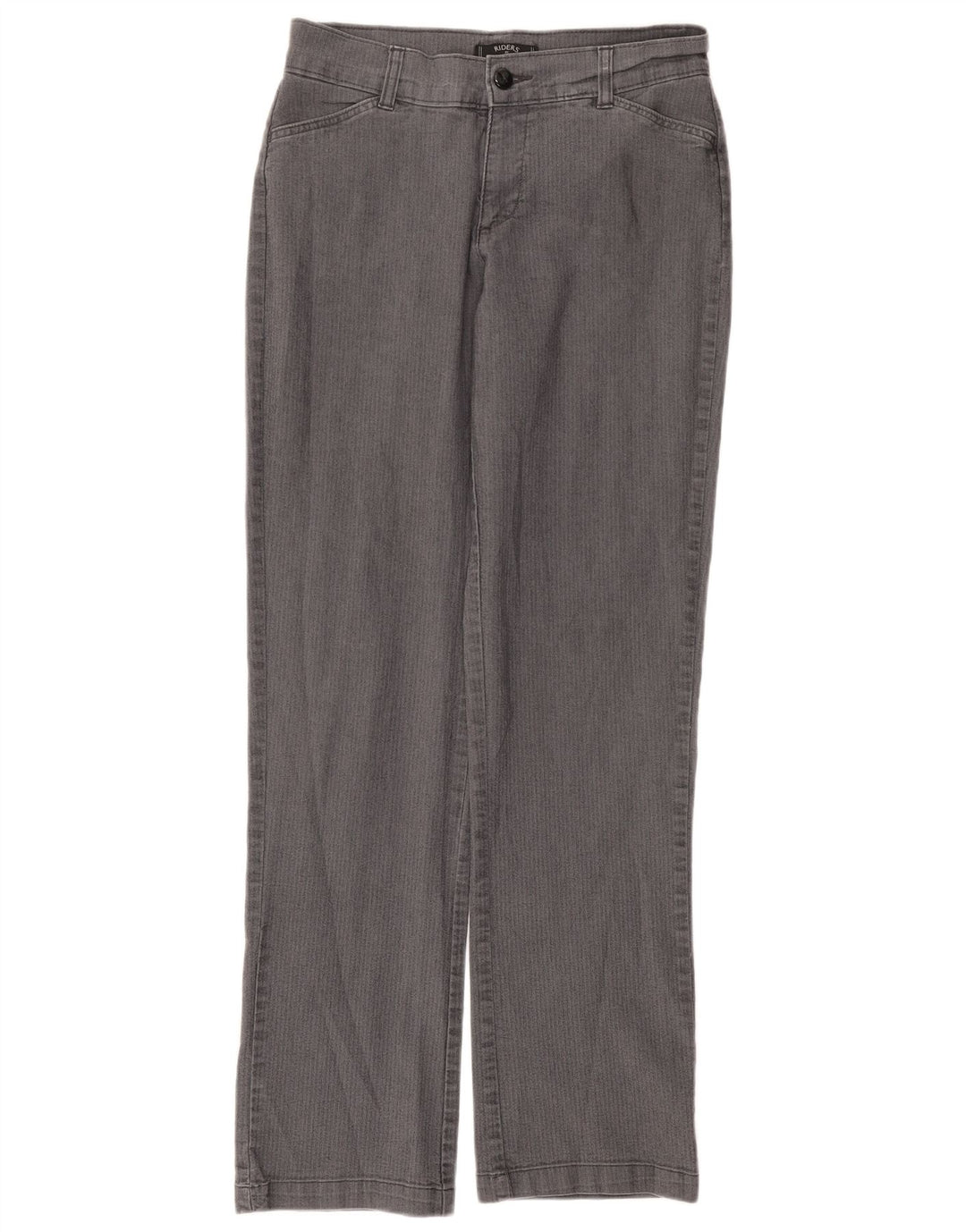 LEE Womens Riders Casual Παντελόνι US 8 Medium W30 L32 Grey Hiringbone