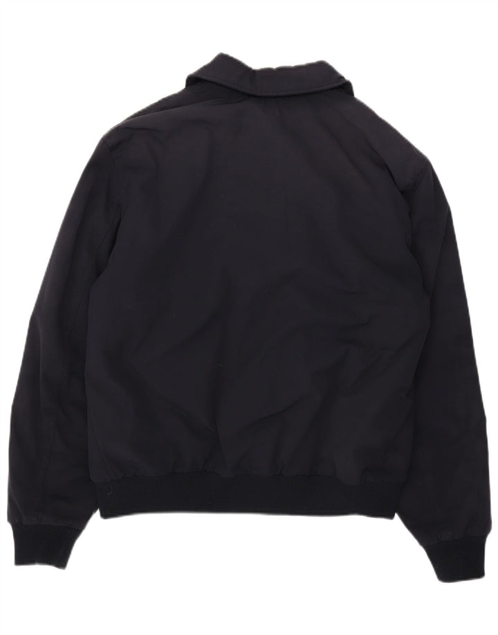 Zara Ανδρικό Bomber Jacket UK 38 Medium Navy Blue Polyester