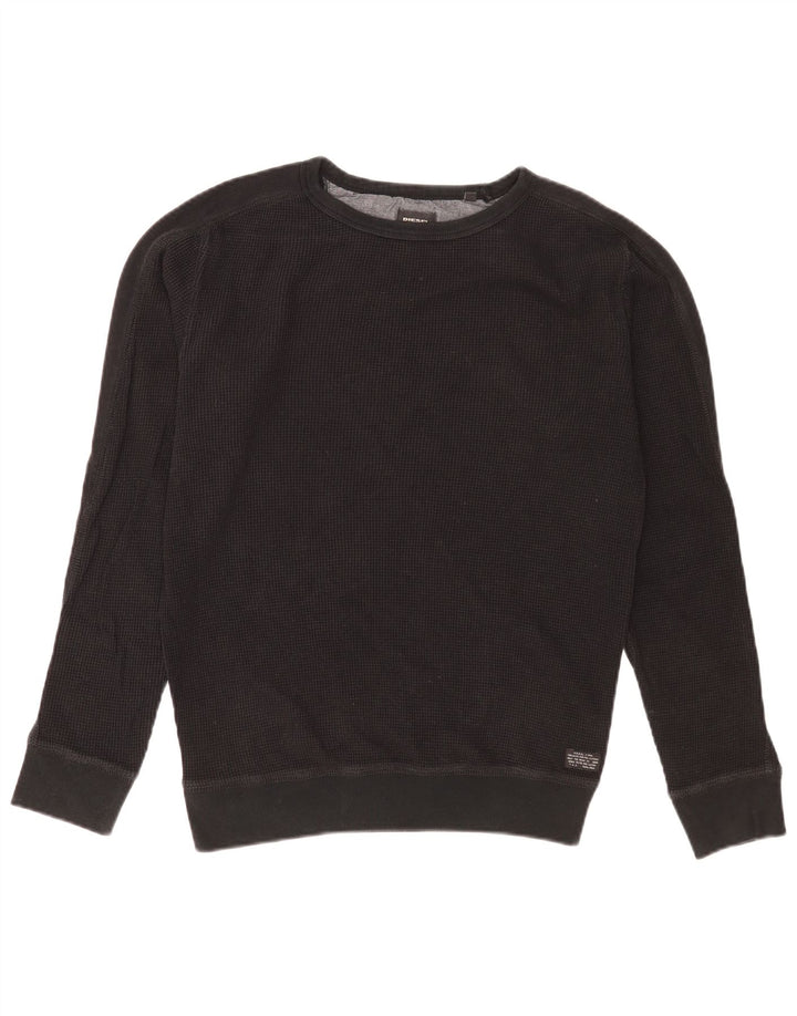 Ανδρικό φούτερ Diesel Jumper Μεσαίο μαύρο βαμβακερό