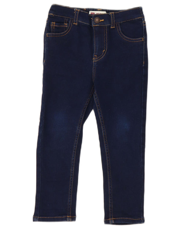 Levi's Baby Girls Skinny Jeans 18-24 μηνών W20 L14 Navy Blue Cotton