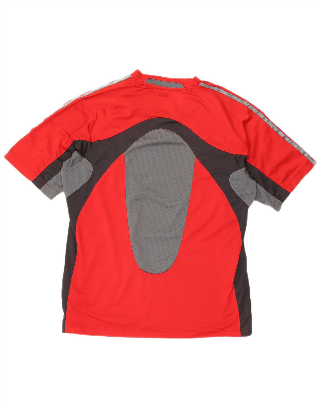Ανδρικό T-Shirt Adidas Top Large Red Colourblock Πολυεστέρας