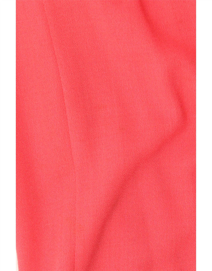 Whimsy γυναικεία ψηλόμεση πλισέ φούστα UK 16 μεγάλη W30 ροζ πολυεστέρας