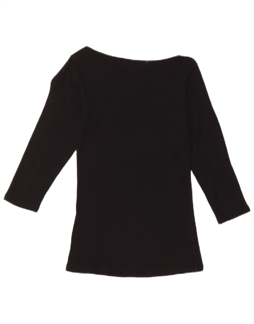 Zara Γυναικείο Μπλουζάκι 3/4 Μανίκι UK 8 Small Black