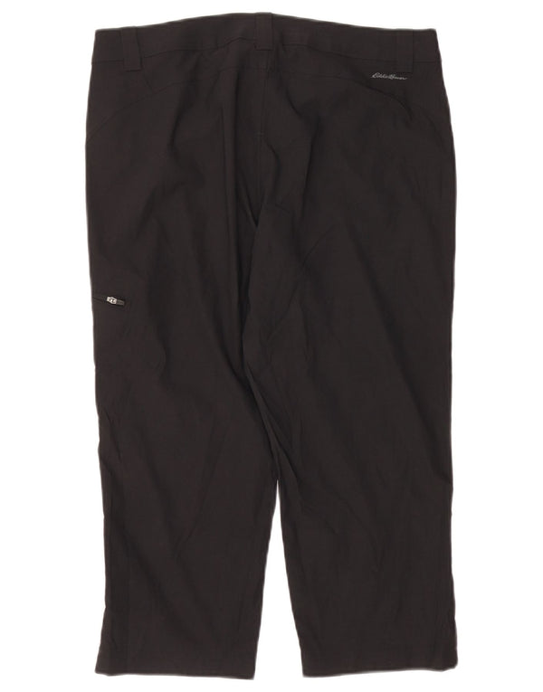 Eddie Bauer Γυναικείο παντελόνι Cargo Capri US 10 Large W34 L21 Navy Blue Nylon