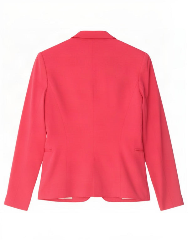 Zara Γυναικείο σακάκι 1 κουμπιού Blazer UK 10 Small Pink Viscose