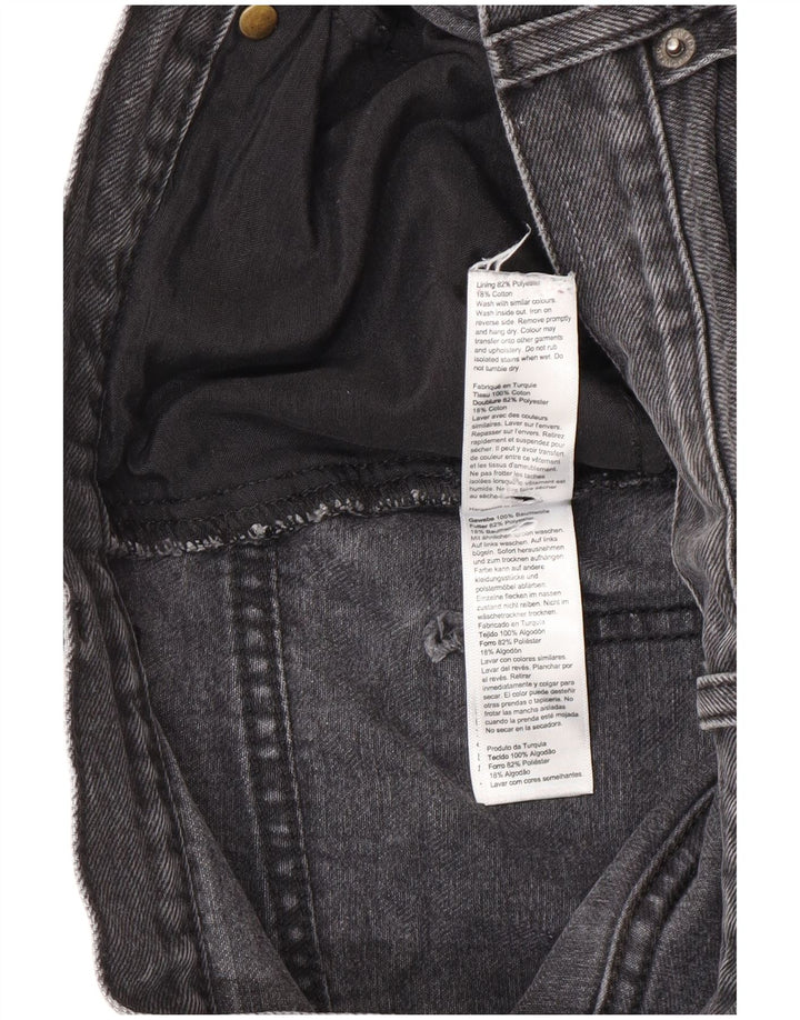 Topshop Γυναικεία φαρδιά φαρδιά τζιν W30 L32 Μαύρο Πολυεστέρας