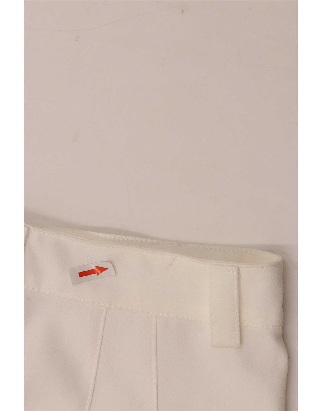 Zara Γυναικείο ίσιο Casual Παντελόνι Small W26 L32 Λευκό Πολυεστέρα