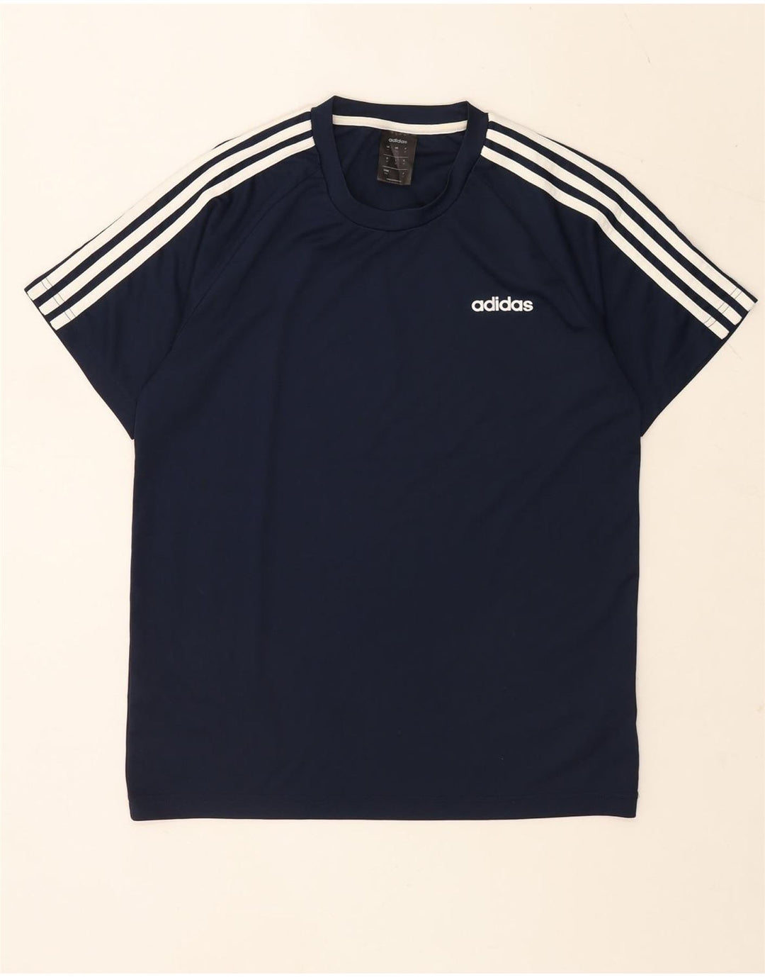 Ανδρικό T-Shirt Climalite ADIDAS Top Medium Navy Blue Polyester