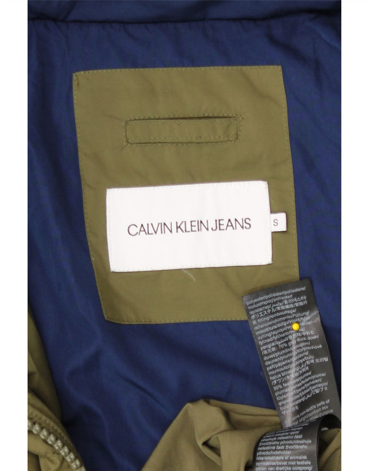 Calvin Klein Jeans Ανδρικό μπουφάν με κουκούλα UK 36 Small Khaki Polyester