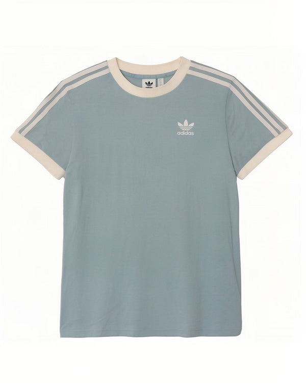 Γυναικείο T-Shirt Adidas Top UK 6 XS Blue Colourblock Βαμβακερό