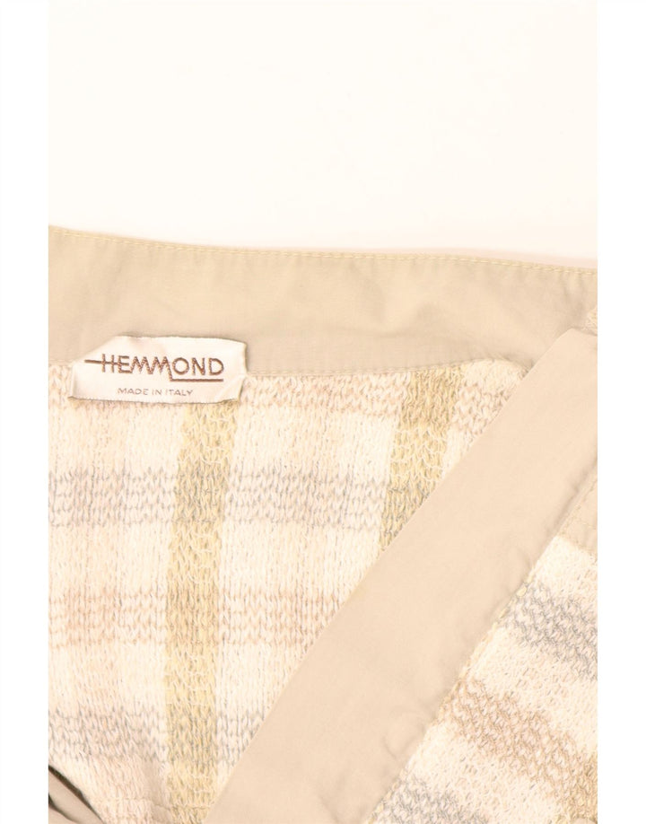 HEMMOND Ανδρικό Bomber Jacket UK 38 Medium Beige Check Cotton