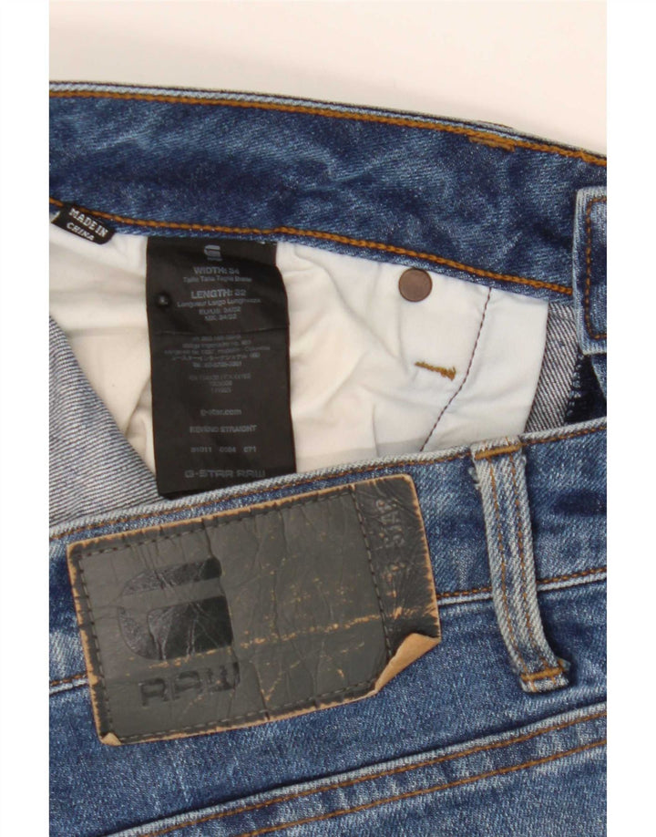 G-Star Ανδρικό Τζιν Revend Straight W34 L32 Μπλε βαμβακερό