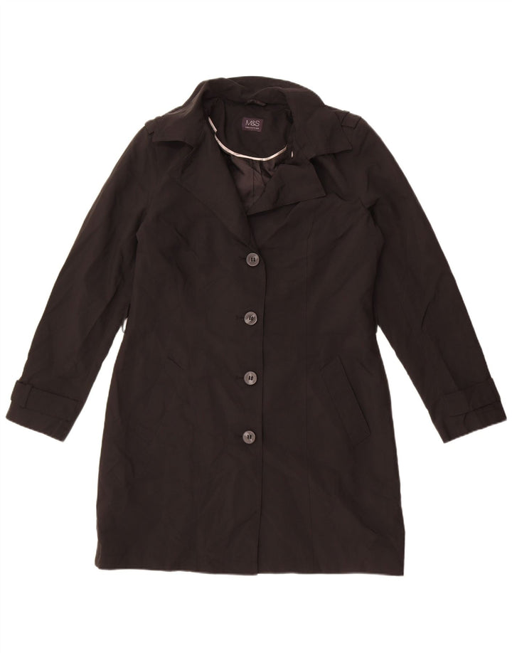 Marks & Spencer Γυναικεία καμπαρντίνα UK 12 Medium Black Polyester