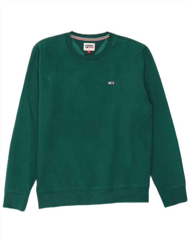 Ανδρικό φούτερ Tommy Hilfiger Jumper Μεσαίο πράσινο βαμβακερό