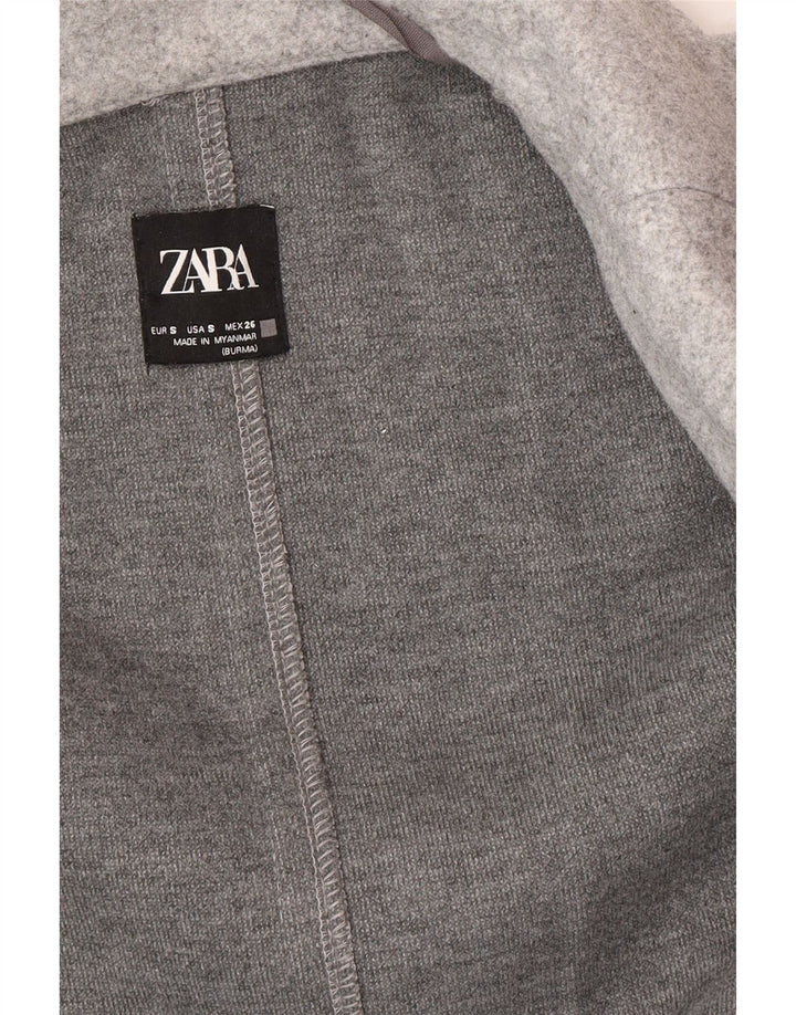 Zara Γυναικείο Ανοιχτό Πανωφόρι UK 10 Small Grey