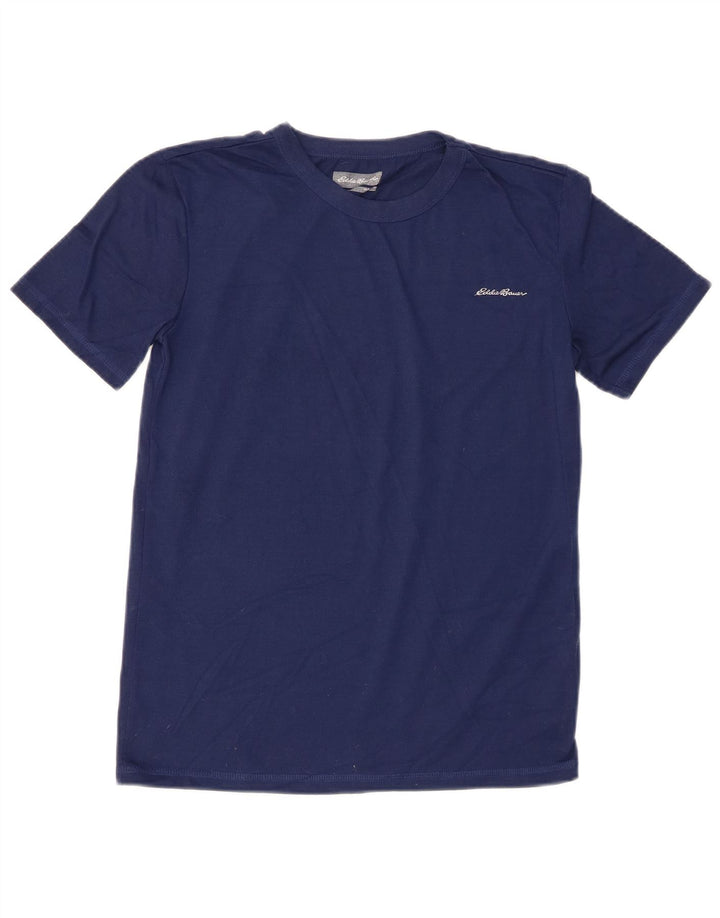 Eddie Bauer Boys T-Shirt Top 14-15 Years Large Navy Blue Polyester