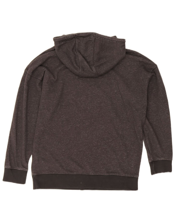 Adidas Γυναικεία Loose Fit Hoodie Jumper UK 8 Small Black Flecked Cotton