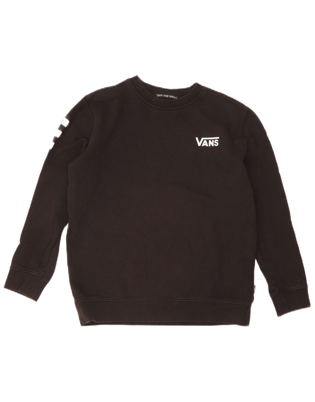 Vans Γυναικεία Γραφική Φούτερ Jumper UK 16 Large Μαύρο Βαμβακερό