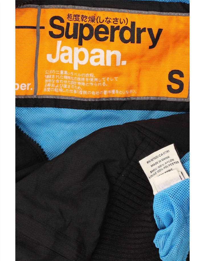 Superdry Γυναικείο Γραφικό Μπουφάν UK 10 Small Black Nylon