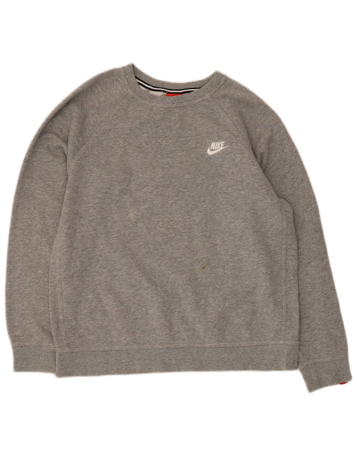 Φούτερ Nike Boys Jumper 13-14 ετών XL Γκρι βαμβακερό