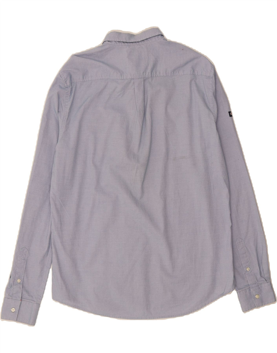SUPERDRY Mens Regular Fit Shirt XL Blue Pinstripe Cotton Vintage Superdry and Second-Hand Superdry from Messina Hembry 