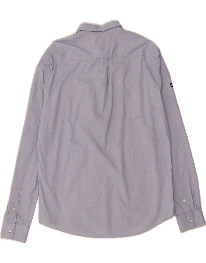 SUPERDRY Mens Regular Fit Shirt XL Blue Pinstripe Cotton Vintage Superdry and Second-Hand Superdry from Messina Hembry 