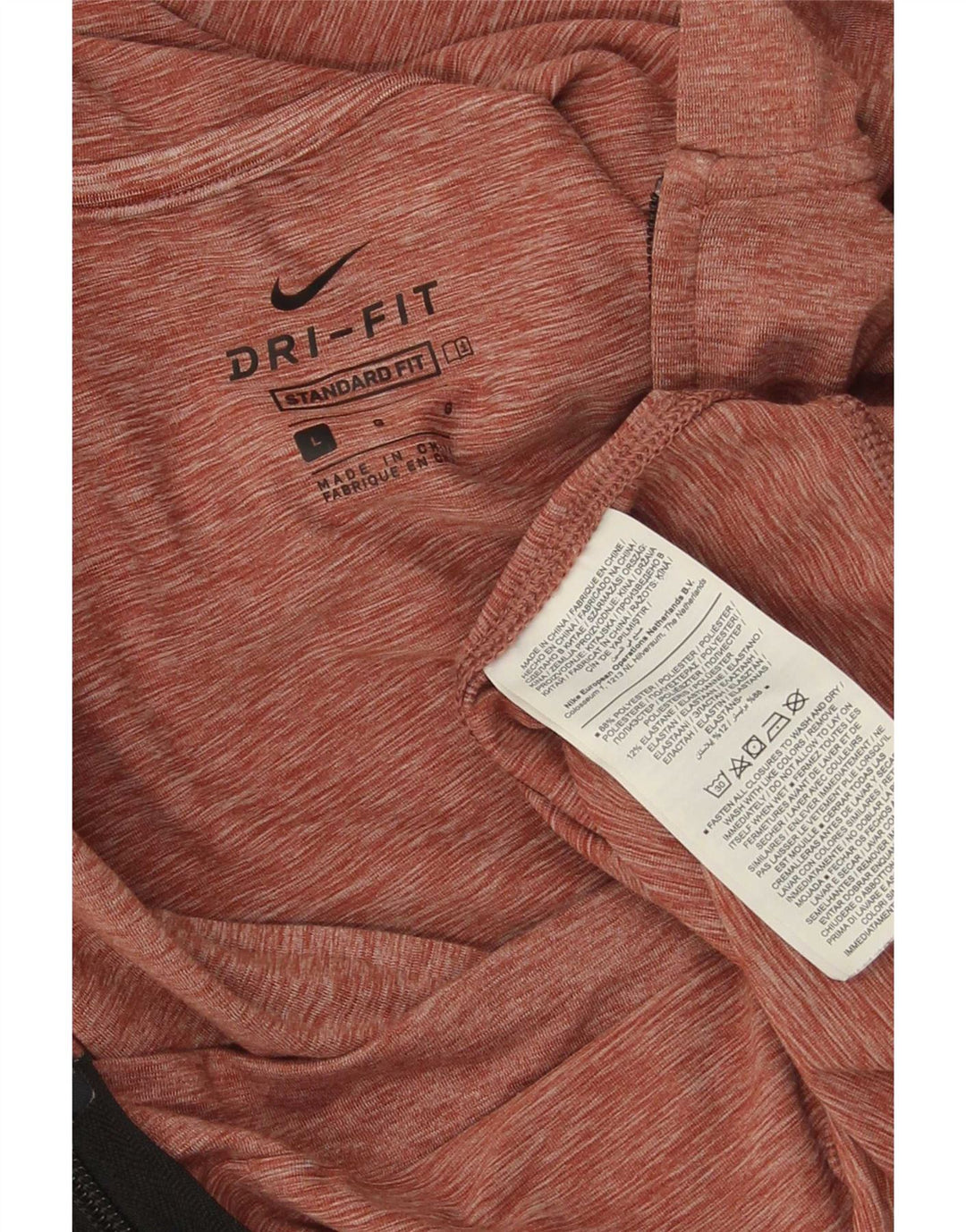 Ανδρικό πουλόβερ Nike με κουκούλα με φερμουάρ Dri Fit Μεγάλο κόκκινο πολυεστέρα