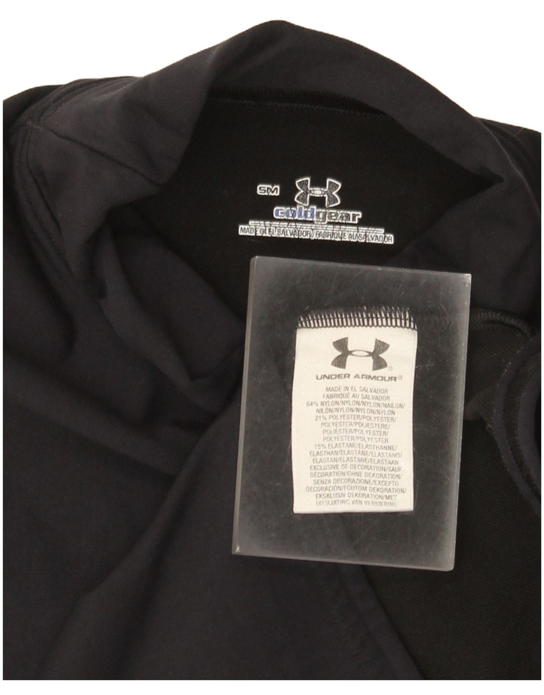 Under Armour Γυναικείο Cold Gear Μακρυμάνικο UK 8 Small Black Nylon