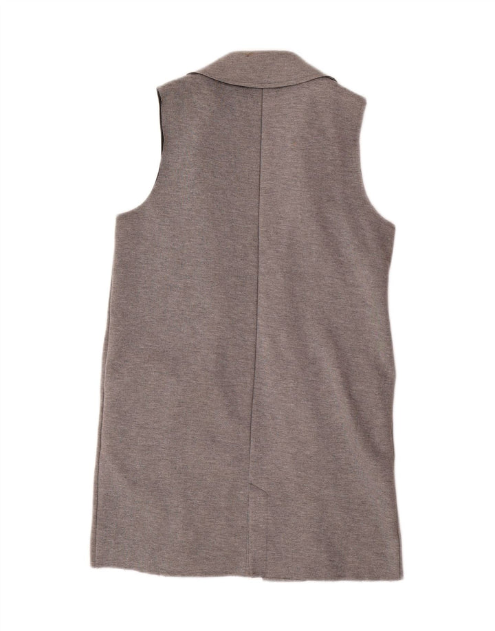 Topshop Γυναικείο Γιλέκο Longline UK 8 Small Grey Elastane