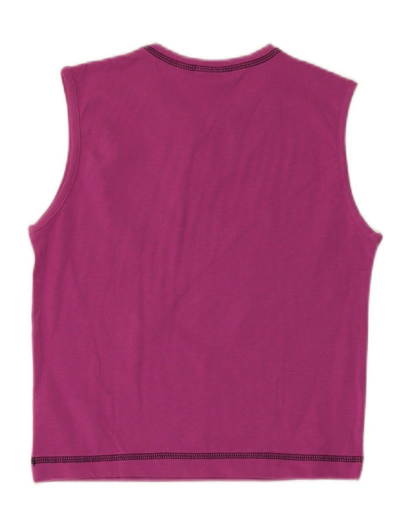 Puma Girls Vest Top 13-14 Years Purple Cotton