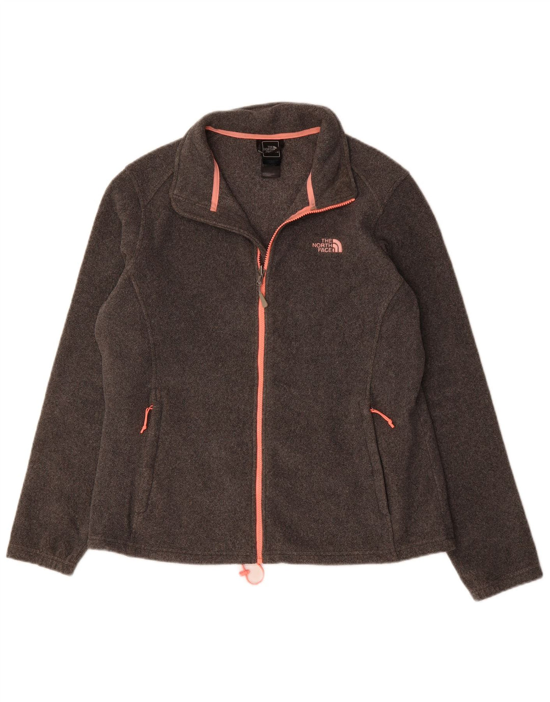 THE NORTH FACE Womens Fleece Jacket UK 18 XL Grey Polyester