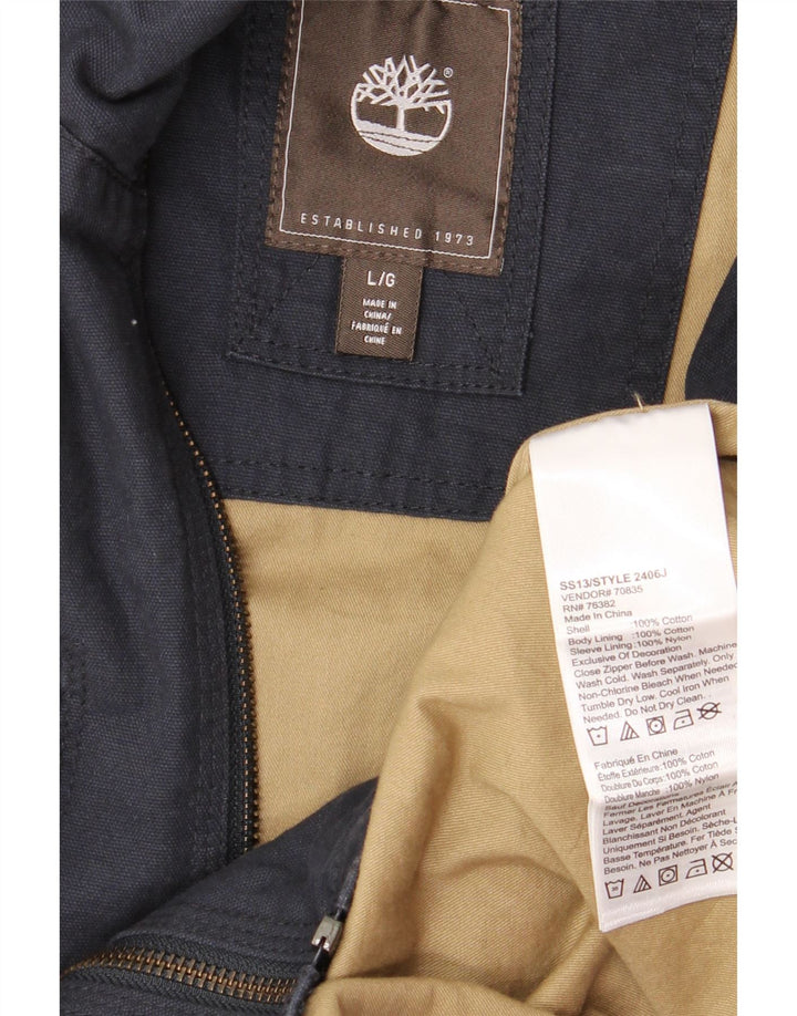TIMBERLAND Ανδρικό Utility Jacket UK 40 Large Navy Blue Cotton