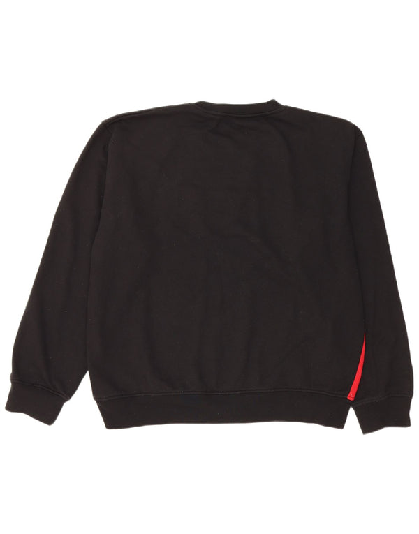 Ανδρικό γραφικό φούτερ Fila Jumper Μεγάλο μαύρο χρώμα πολυεστέρα