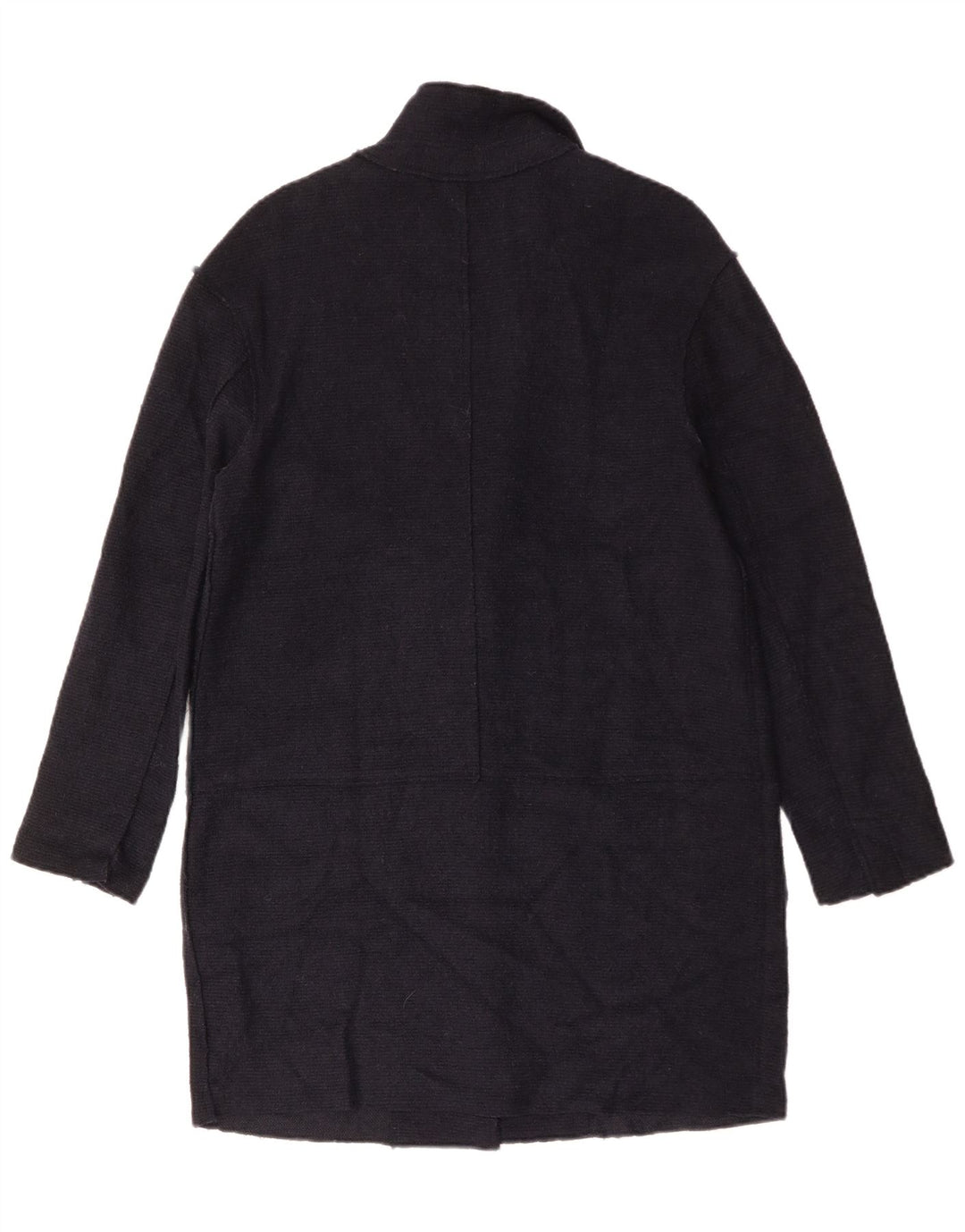 Γυναικείο παλτό ZARA Oversized UK 10 Small Navy Blue Wool