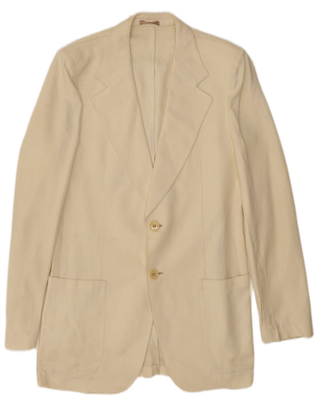 Ανδρικό σακάκι Lebole 2 κουμπιών UK 36 Small Off White