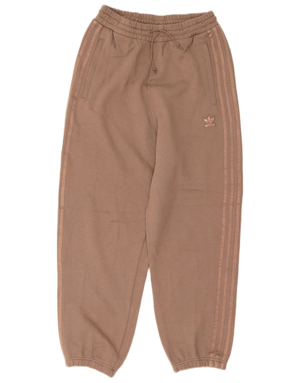 Γυναικεία αθλητική φόρμα Adidas Παντελόνι Joggers UK 12 μεσαίο μπεζ βαμβακερό