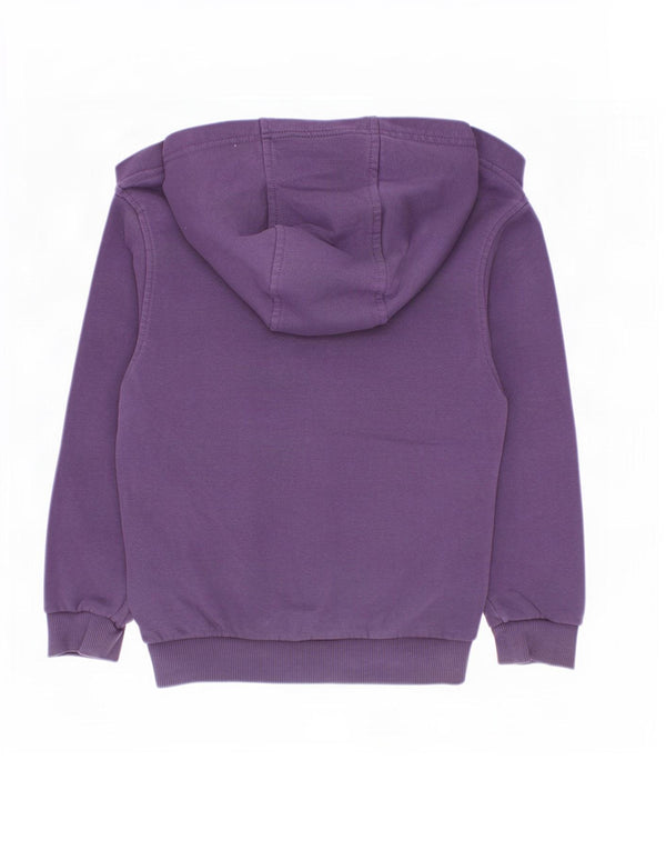 Nike Girls Hoodie Jumper 6-7 Years XS Purple Cotton
