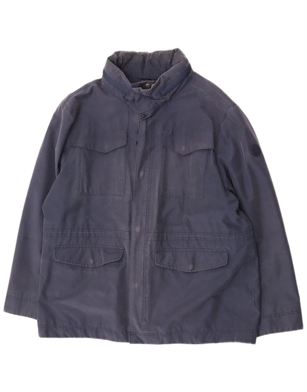 Ανδρικό μπουφάν Timberland με κουκούλα Utility UK 46 3XL Navy Blue Cotton