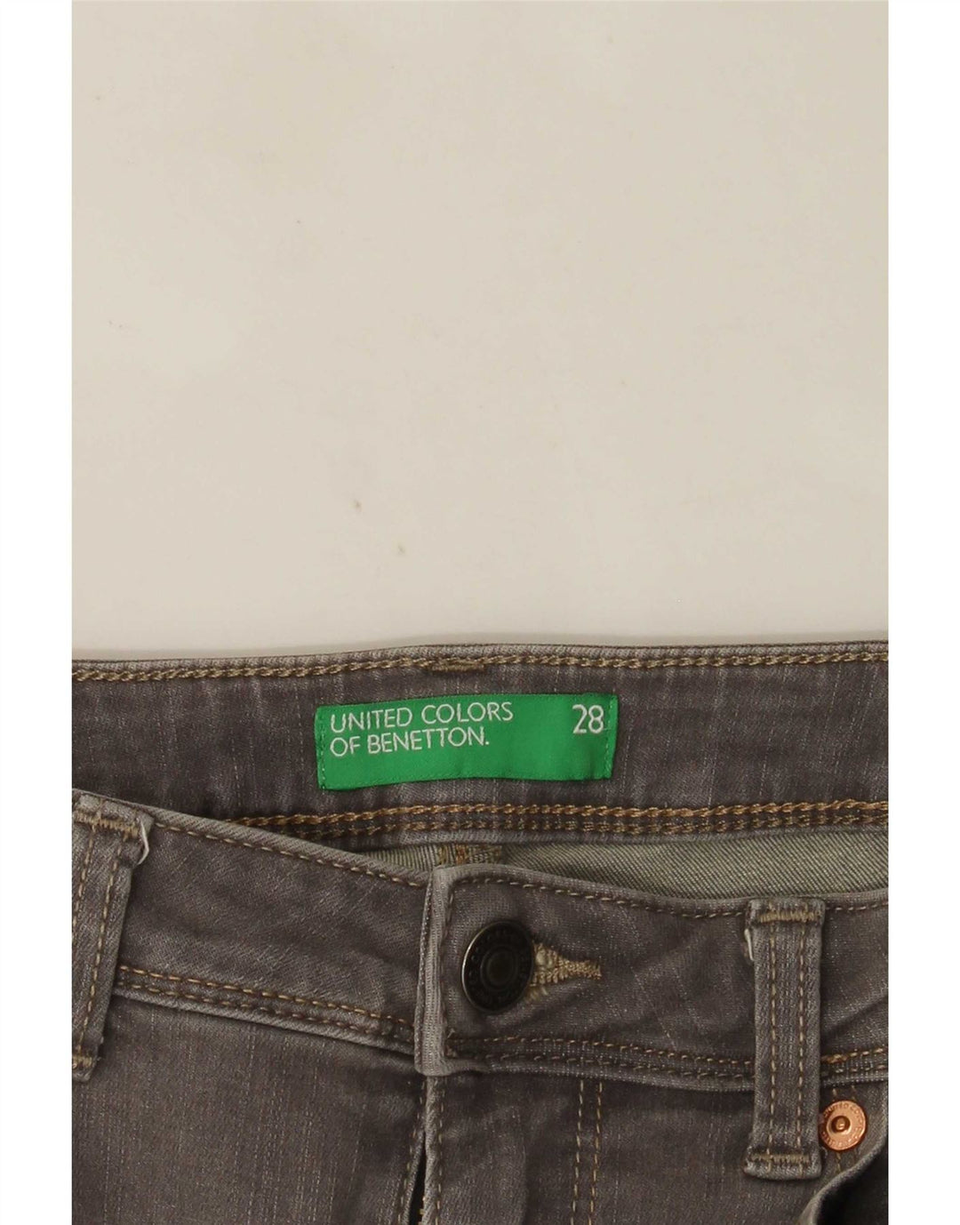 Γυναικείο Skinny Bootcut τζιν Benetton W28 L33 Γκρι