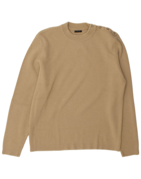 Ανδρικό πουλόβερ Sisley Crew Neck Jumper XL Μπεζ μαλλί